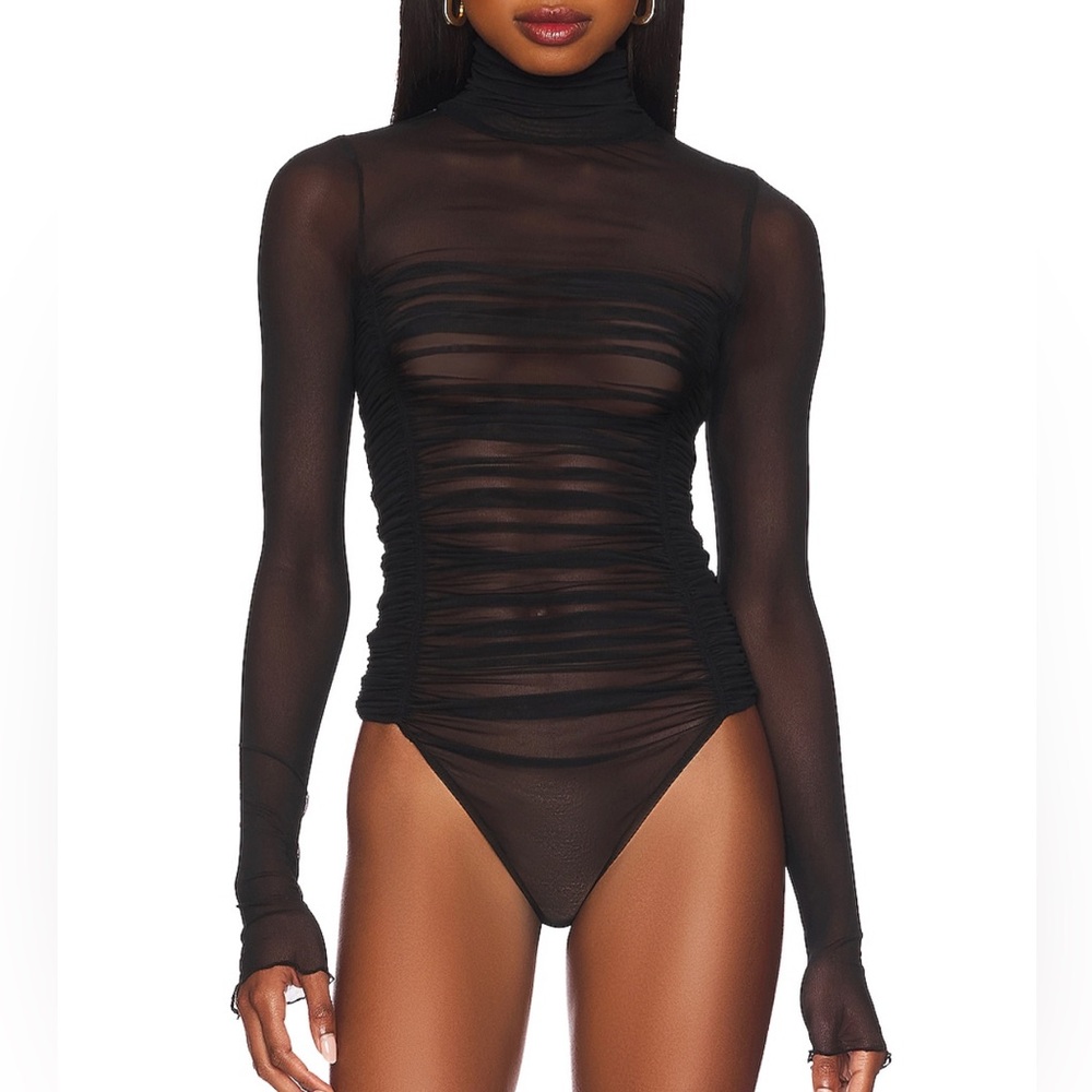 Free People Under it All Black Bodysuit